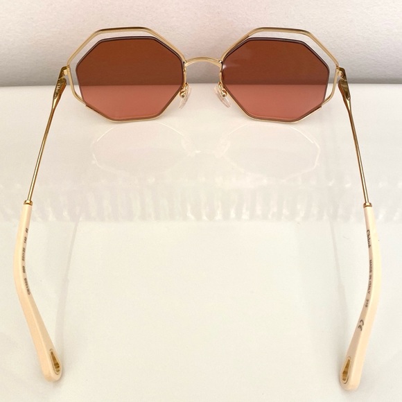Chloe Octaginal Geo Brick Rose sunglasses - Picture 7 of 9